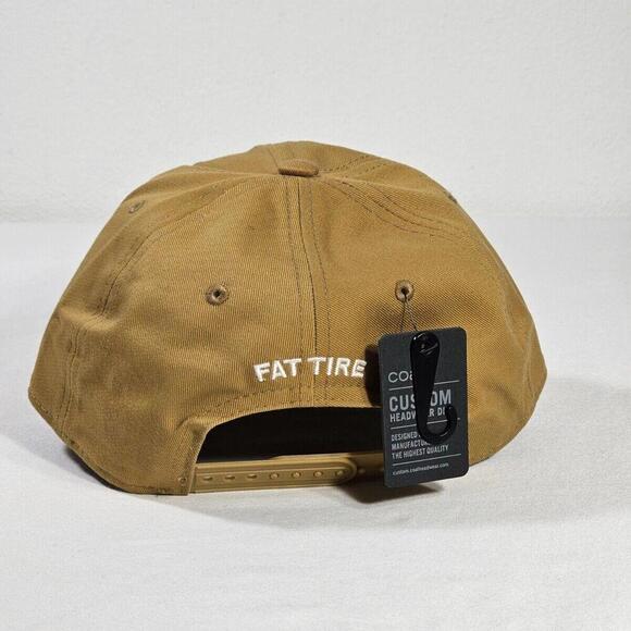 Fat Tire Brewing Beer Coal Custom Headwear Snapback Adjustable Hat - Picture 3 of 8